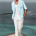 CALLUM SHORT SLEEVE SHIRT - SKY BLUE
