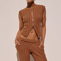 CAMILA KNIT TOP - OCHRE