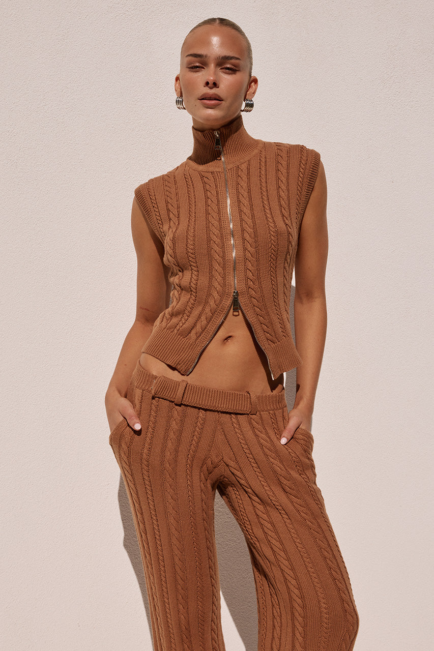 CAMILA KNIT TOP - OCHRE XXL - CAMILAKNITTOPXCAMILAKNITPANT-ORANGE-02