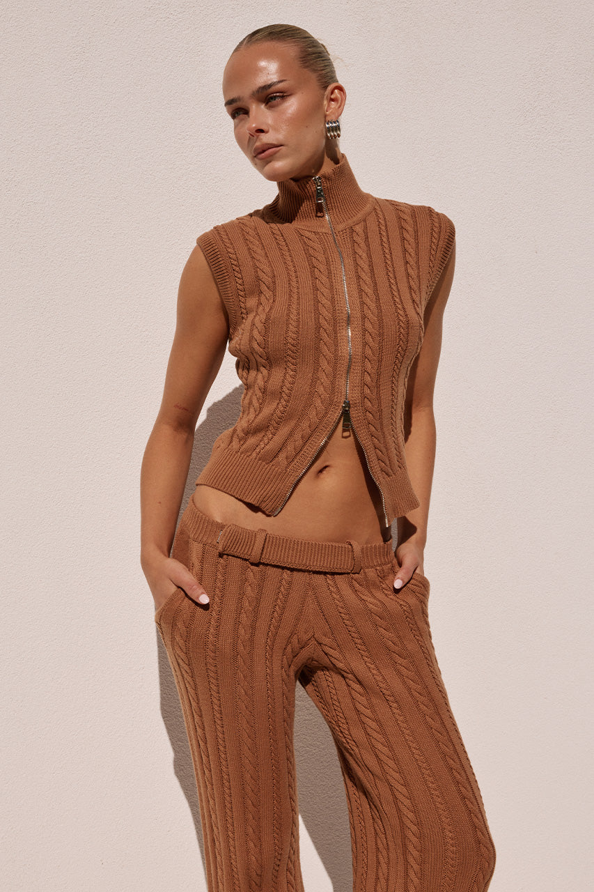 CAMILA KNIT TOP - OCHRE - CAMILAKNITTOPXCAMILAKNITPANT-ORANGE-03
