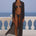 CAMILLE ROBE - BLACK POLKA