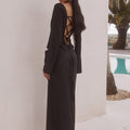 CAMINO MAXI DRESS - BLACK/SAND