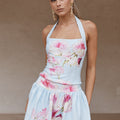 CARMINE TOP - CADENCE PRINT