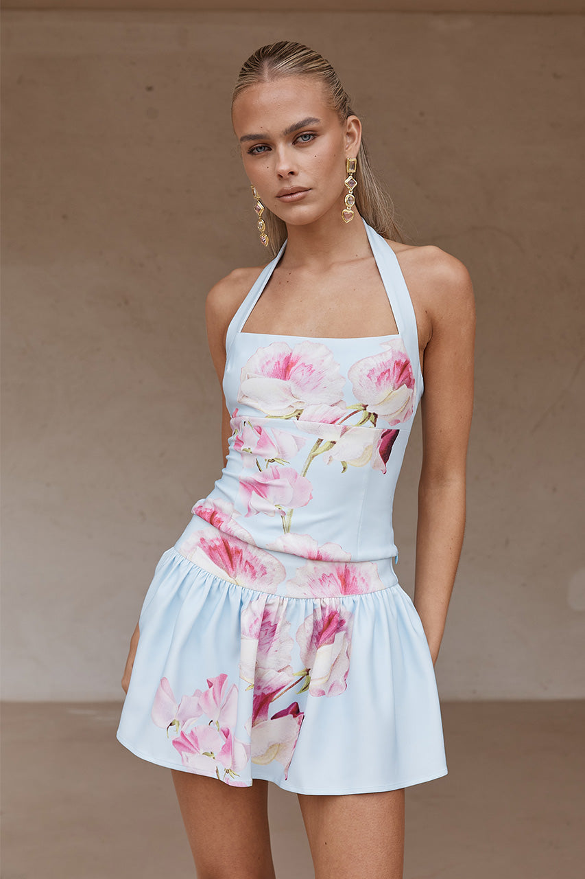 CARMINE TOP - CADENCE PRINT XXL - CARMINETOPXCARMINEMINISKORT
