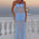 CASSIE GLITTER MESH MAXI DRESS - BLUEBELL