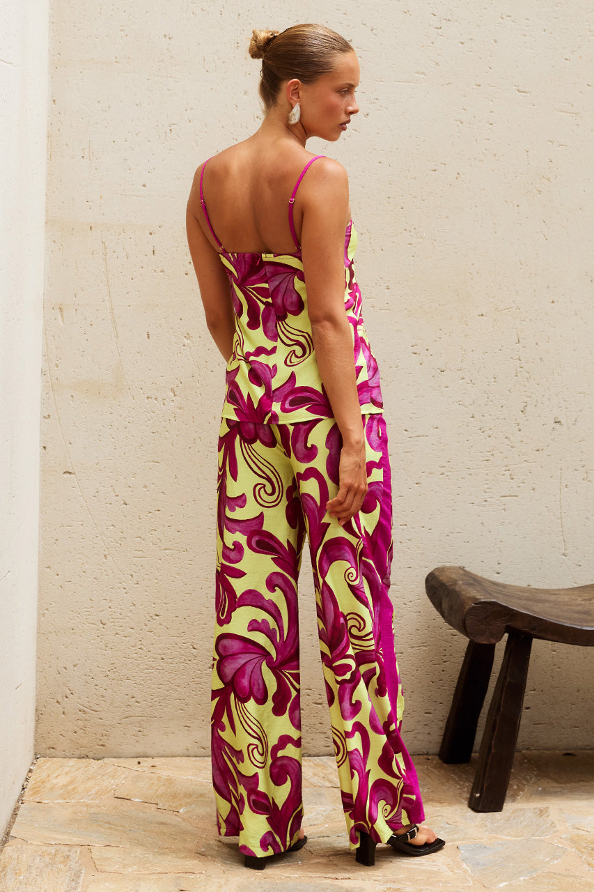 CATRIONA STRAIGHT LEG PANT - GEORGIA PINK