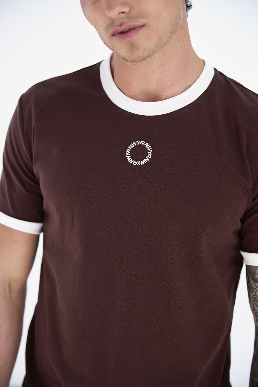 CAYDEN FITTED T-SHIRT - CHOCOLATE - CAYDENFITTEDT-SHIRT-CHOC-2