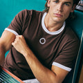 CAYDEN FITTED T-SHIRT - CHOCOLATE