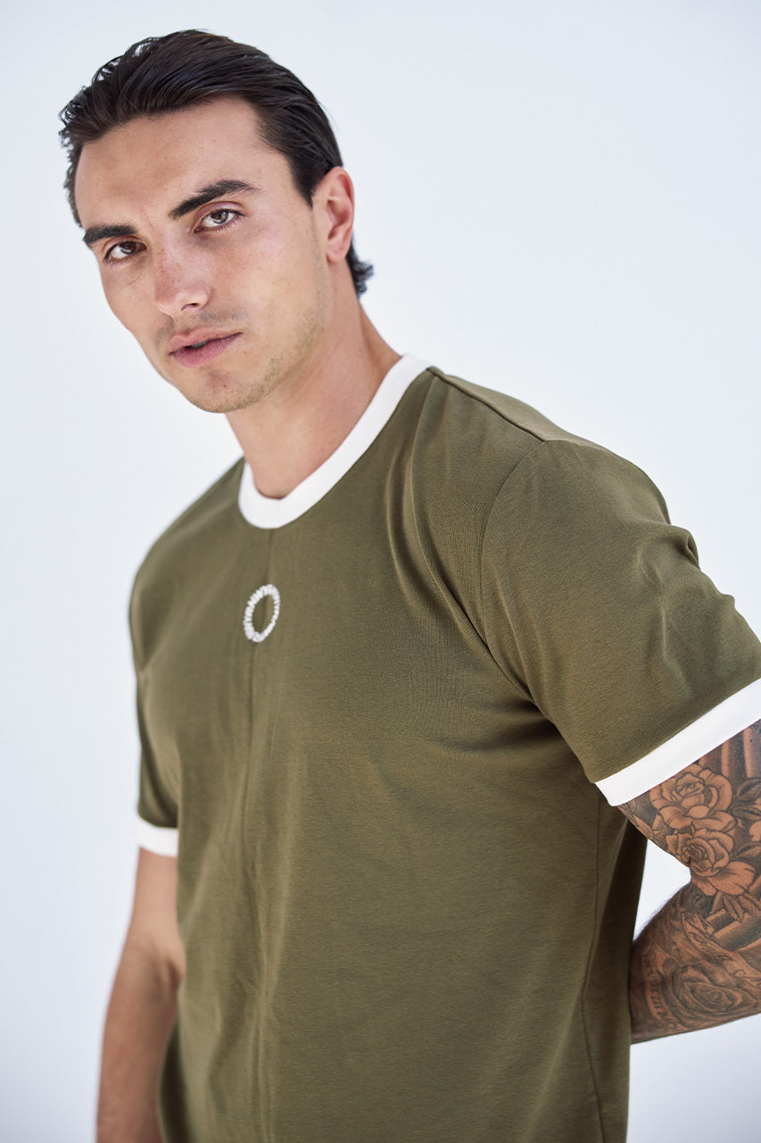 CAYDEN FITTED T-SHIRT - KHAKI - CAYDENFITTEDT-SHIRT-KHAKI-3