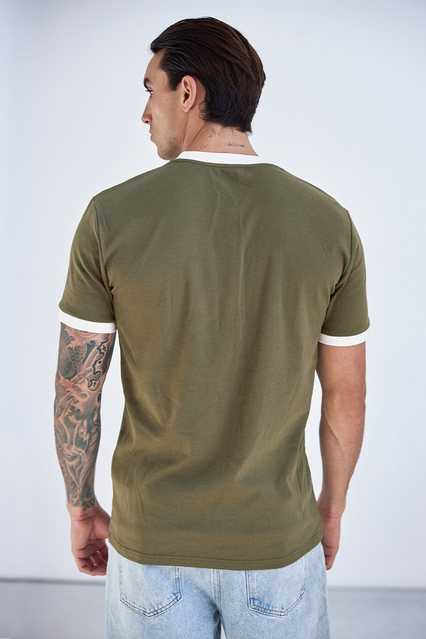 CAYDEN FITTED T-SHIRT - KHAKI - CAYDENFITTEDT-SHIRT-KHAKI-4