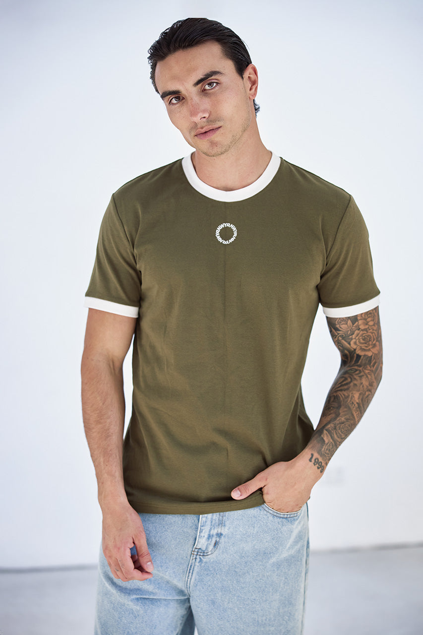 CAYDEN FITTED T-SHIRT - KHAKI