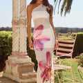 CELESTE MIDI DRESS - ORCHID WHITE