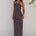 CELESTE STRAPLESS MAXI DRESS - BLACK/WHITE POLKA