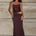 CELYSE MIDI DRESS - BITTER CHOCOLATE