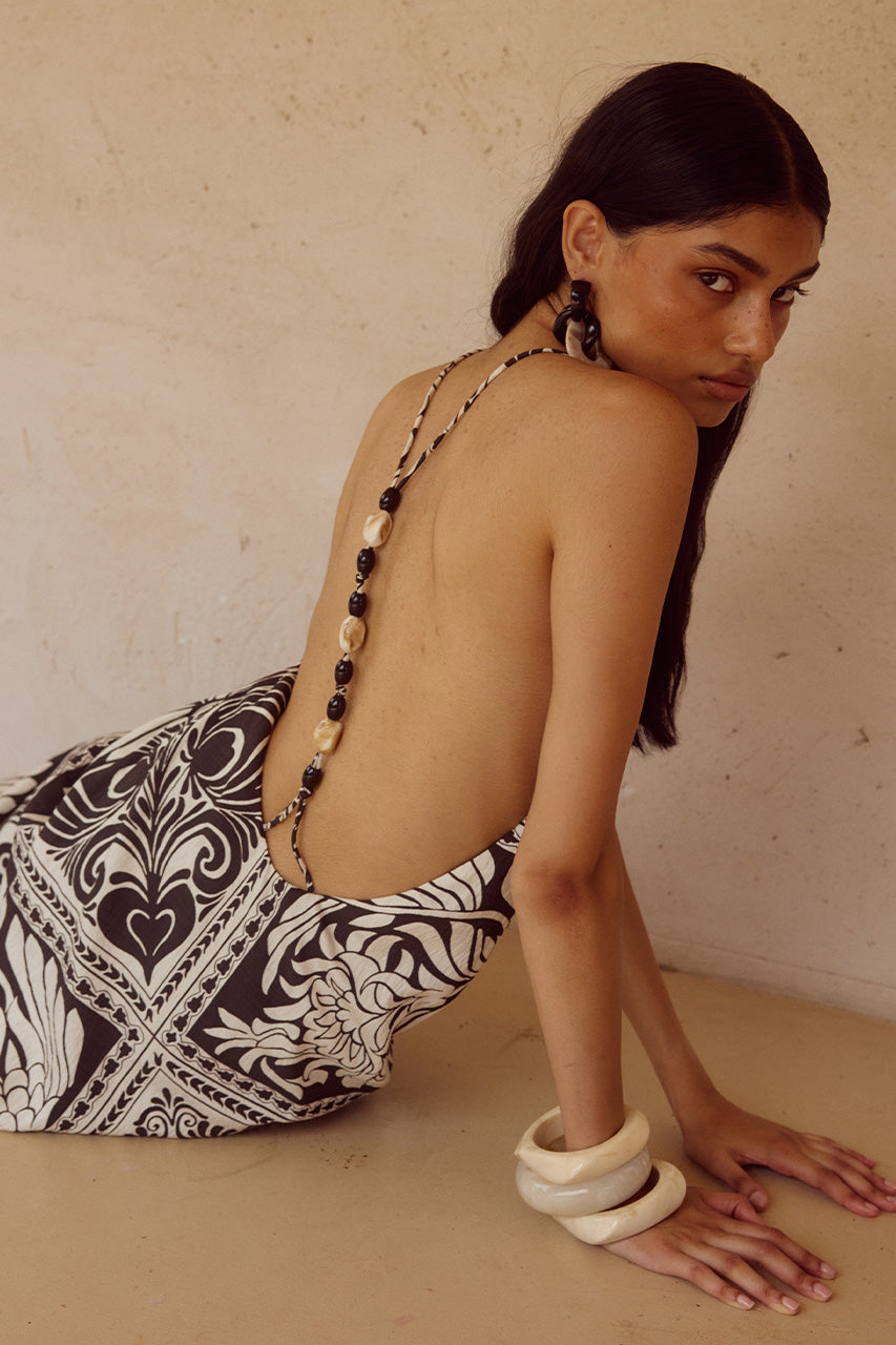 CHANTELLE HALTER MAXI DRESS - HAVANNA BLACK - CHANTELLEMAXIDRESSHAVANNABLACK_7