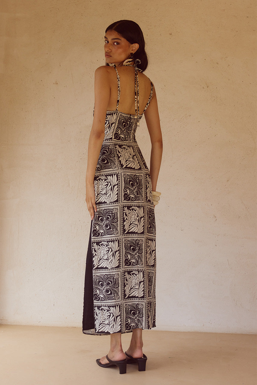 CHANTELLE MIDI DRESS - HAVANNA BLACK - CHANTELLEMIDIDRESSHAVANNABLACK_7