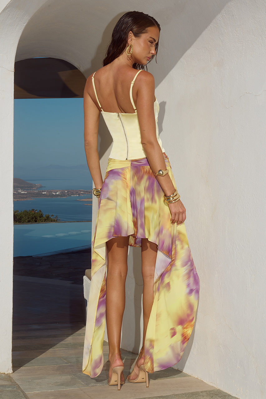 CHERISH TULIP CUP BUSTIER - LEMON - CHERISH_TULIP_CUP_BUSTIER_-_LEMON_X_TULIA_FLOUNCE_MIDI_SKIRT_-_SURI_YELLOW-3