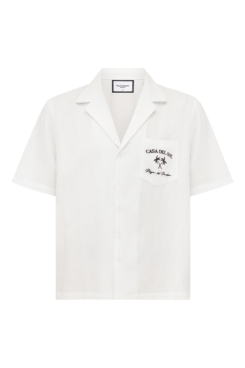 CILLIAN SHORT SLEEVE SHIRT - WHITE - CILLIANSHORTSLEEVESHIRT-WHITE-4