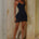 CLARA HALTER RUFFLE MINI DRESS - BLACK