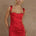 CLAUDELLE MINI DRESS - RED