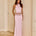 CLAUDIA LACE WAISTBAND MAXI SKIRT - PINK
