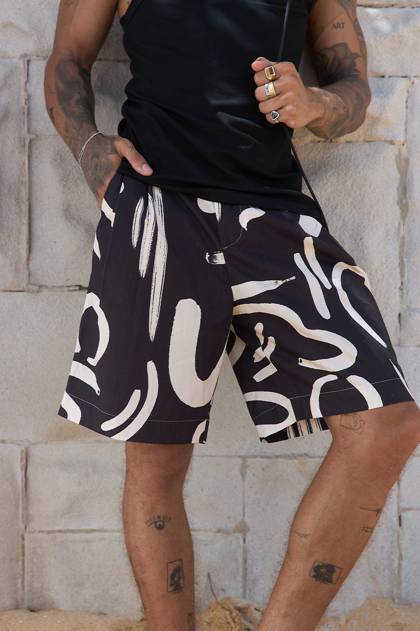 COLTON TAILORED SHORTS - YORK BLACK - COLTONTAILOREDSHORTS-YORKBLACK
