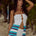 CORALINA TOP - WHITE/BLUE