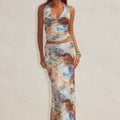 LOTUS LOW WAIST MAXI SKIRT - ZARLA CHOC