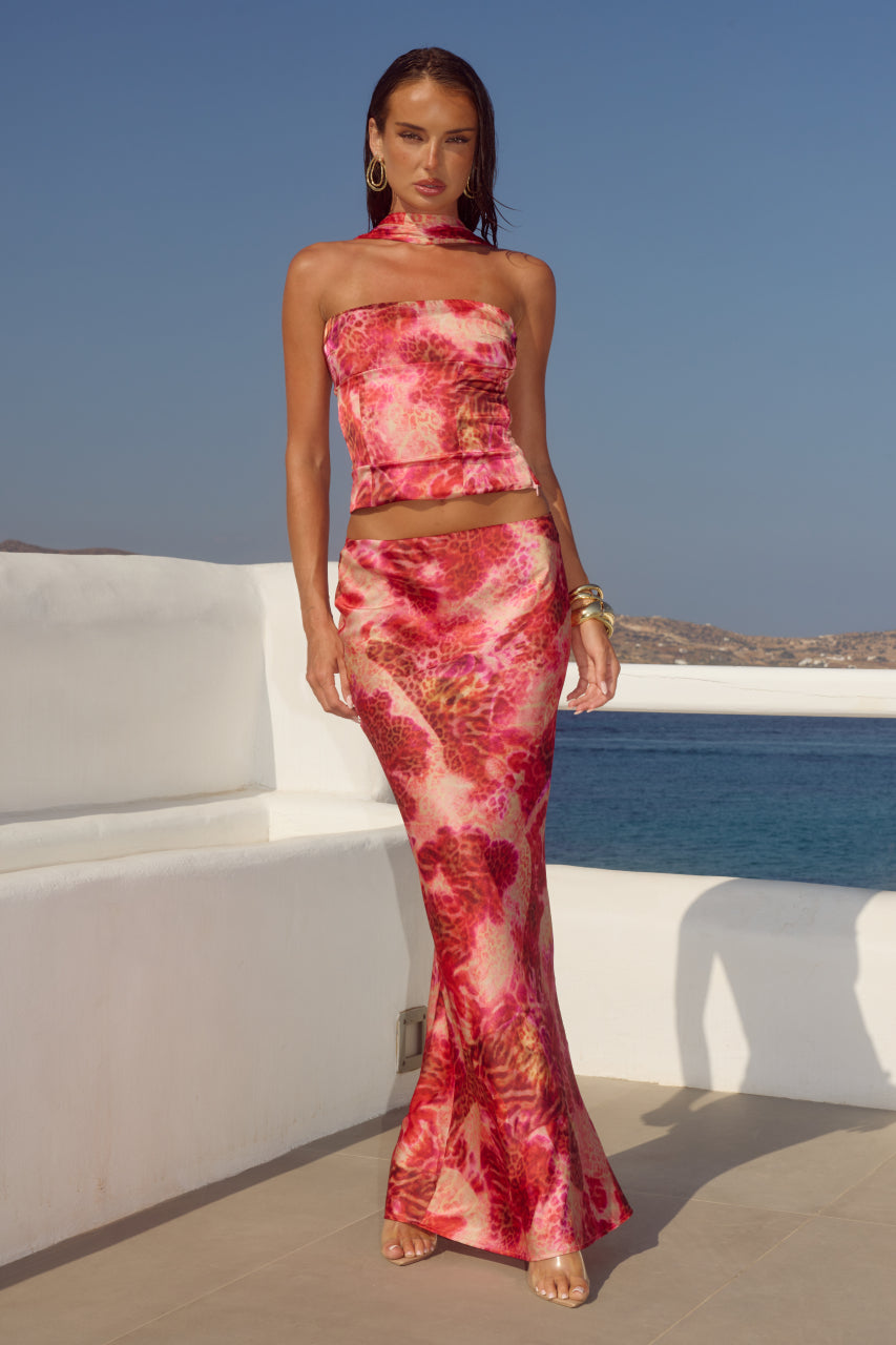 VERITY LOW WAIST MAXI SKIRT - MOANA PINK XXL - CR1_78531