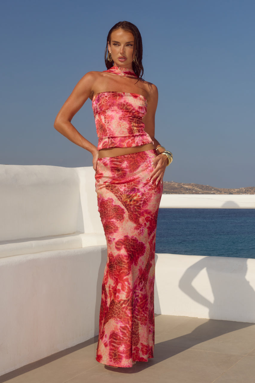 VERITY LOW WAIST MAXI SKIRT - MOANA PINK - CR1_78741