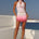 OPHIRA SEQUIN MINI SKIRT - STRAWBERRY SHORTCAKE OMBRE