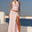 TARA SIDE SPLIT MAXI SKIRT - PINK