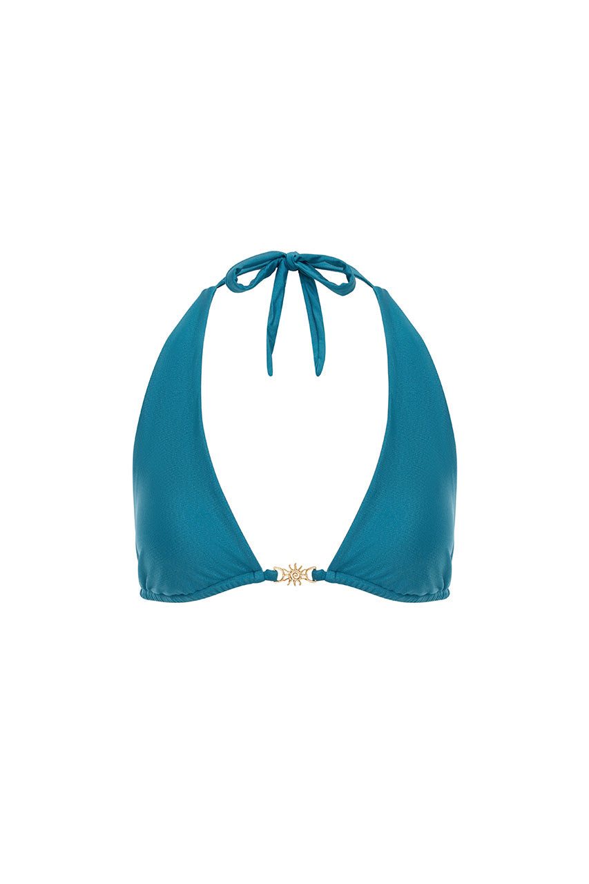 CUBA HALTER BIKINI TOP - OCEAN - CUBAHALTERBIKINITOP-OCEAN