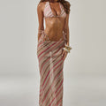 CUBA HALTER BIKINI TOP - SADIE PINK