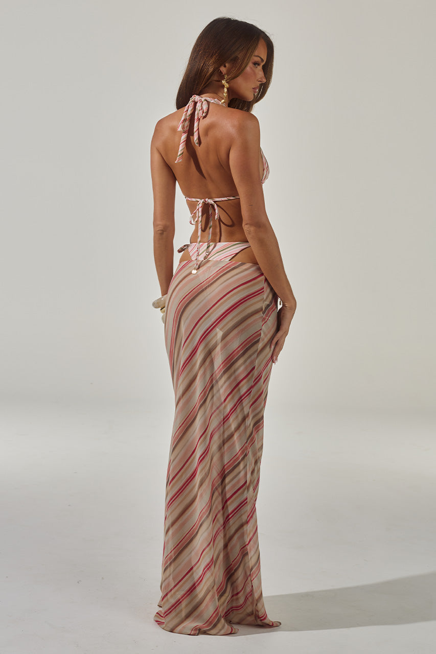 CUBA SIDE TIE BIKINI BOTTOM - SADIE PINK - CUBAHALTERBIKINITOPXCUBASIDETIEBIKINIBOTTOMXCYRUSLOWWAISTSHEERMAXISKIRT-SADIEPINK-4_fe47e8fe-31dc-4e19-a6e3-a1353cdfa746