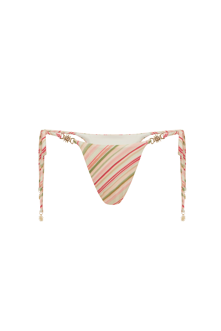 CUBA SIDE TIE BIKINI BOTTOM - SADIE PINK - CUBASIDETIEBIKINIBOTTOM-SADIEPINK