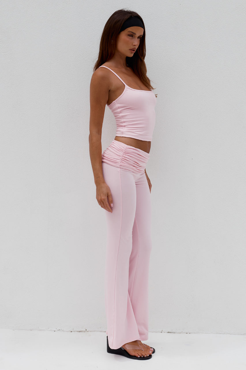 DAMARI FOLDOVER FLARE PANTS - BALLET PINK - DAMARISCOOPCAMITOPXDAMARIFOLDOVERFLAREPANTS-BALLETPINK_-07