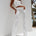 DAMARI FOLDOVER FLARE PANTS - WHITE