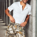 DAMIEN HENLEY NECK T-SHIRT - WHITE