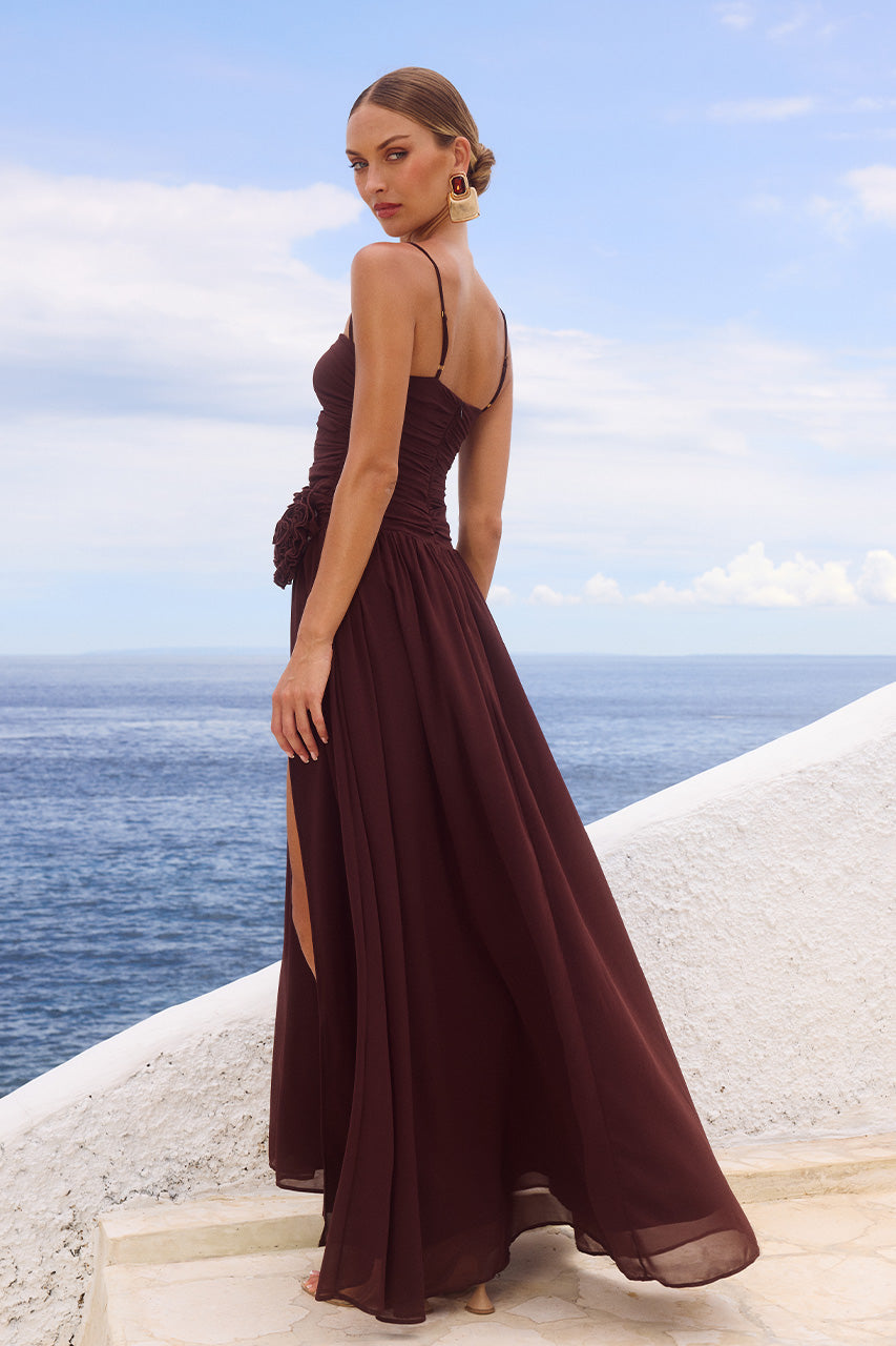 DANIKA MAXI DRESS - CHOCOLATE - DANIKAMAXIDRESSCHOCOLATE_5