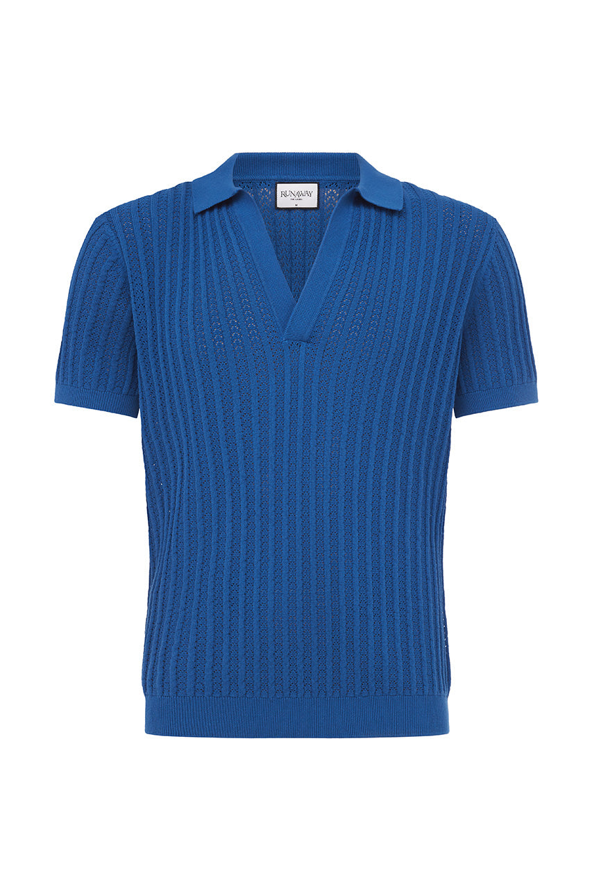 DANTE TEXTURED POLO KNIT TOP - ROYAL BLUE - DANTE_TEXTURED_POLO_KNIT_TOP_-_ROYAL_BLUE_1