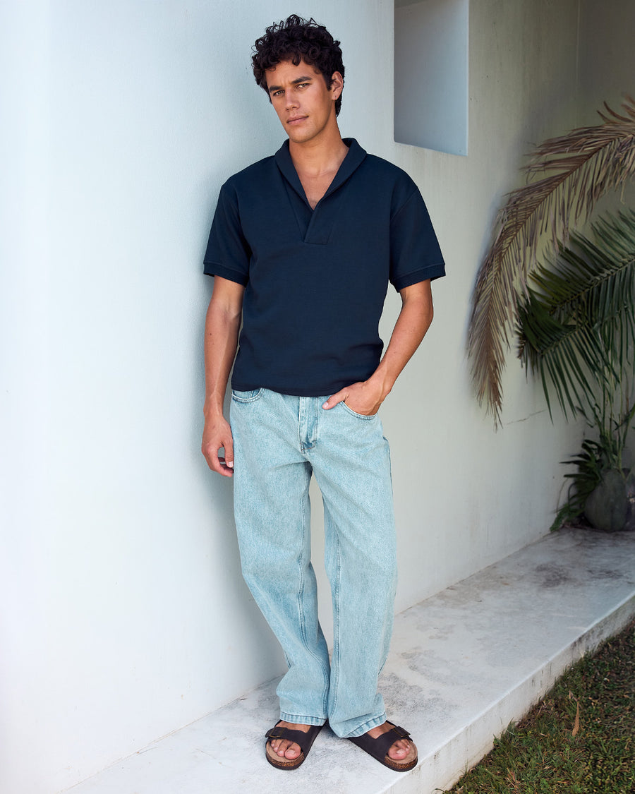 DAVID THREE QUARTER TOP - NAVY - DAVIDTHREEQUARTERTOP-NAVY-6