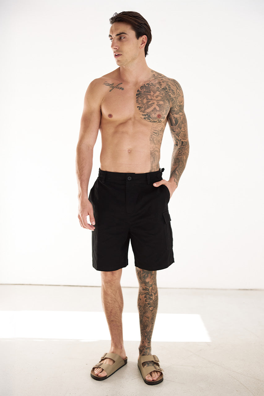 DAX CARGO SHORTS - BLACK - DAXCARGOSHORTS-BLACK-6