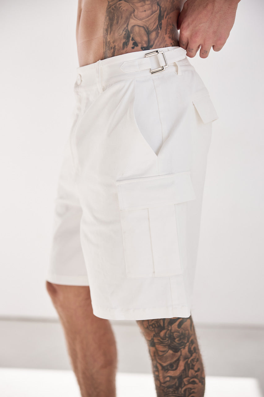 DAX CARGO SHORTS - WHITE - DAXCARGOSHORTS-WHITE-2