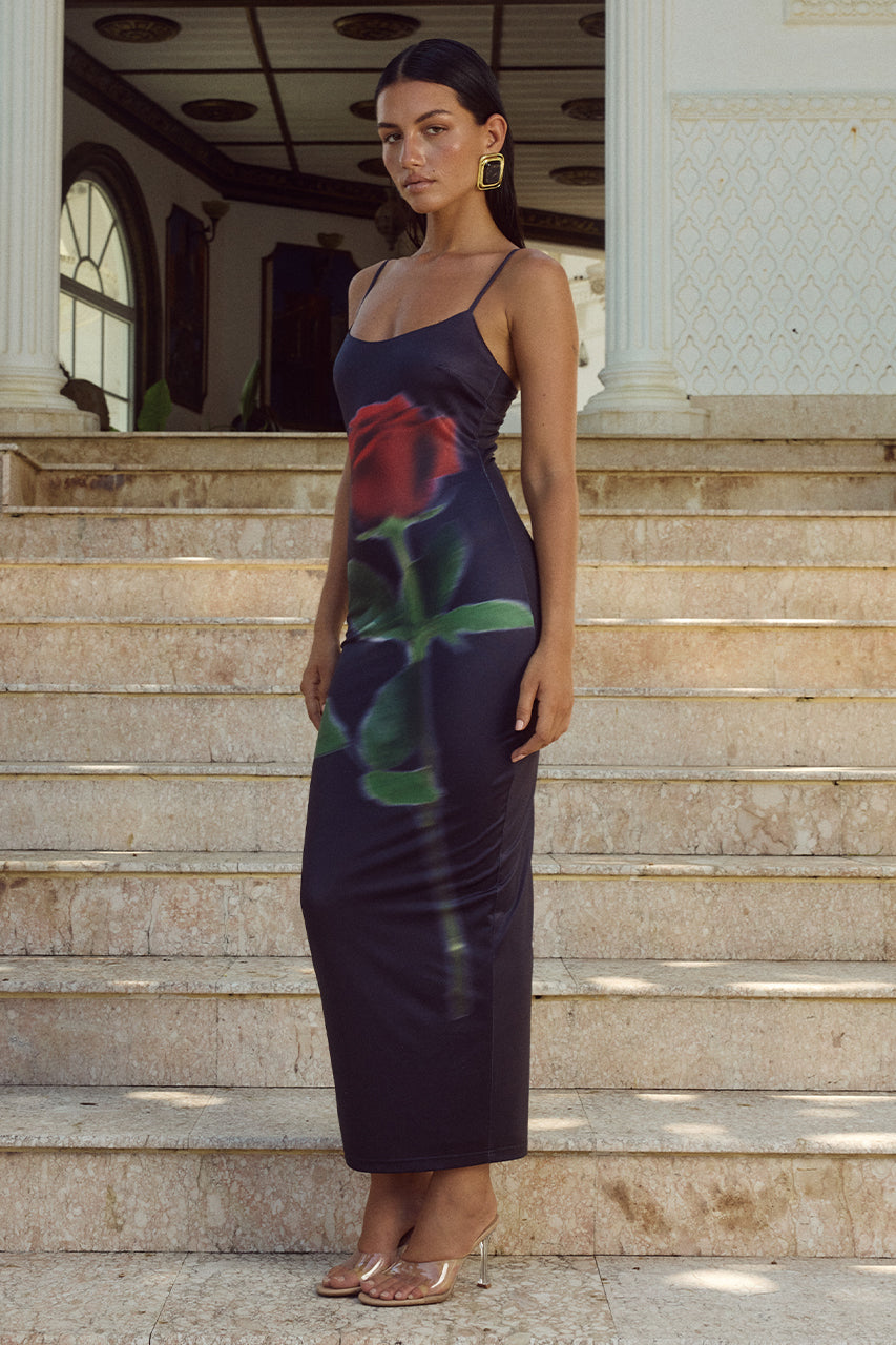 DEIA MIDI DRESS - BLACK ROSE - DEIA-MIDI-DRESS---BLACK-ROSE-_1
