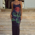 DEIA MIDI DRESS - BLACK ROSE