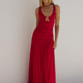 DENVER MAXI DRESS - CHERRY