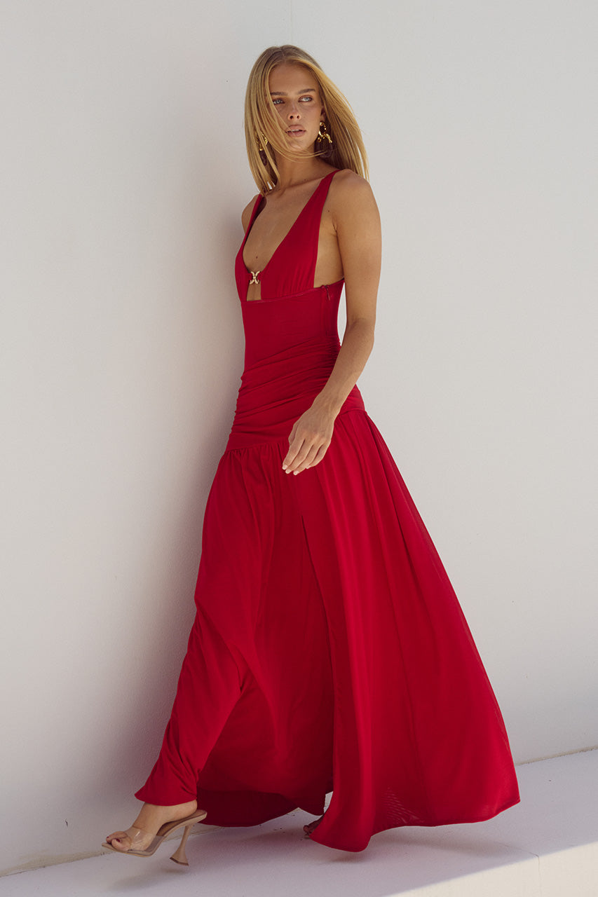 DENVER MAXI DRESS - CHERRY - DENVERMAXIDRESSCHERRY_2