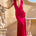 DESERAE LOW PLUNGE MAXI DRESS - FUCHSIA