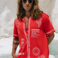 DIEGO SHORT SLEEVE SHIRT - RED